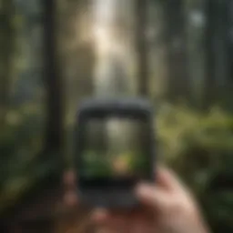 A digital interface showcasing the E-Pass system in action for forest management.