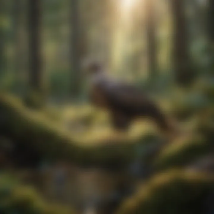 Wildlife thriving in the natural habitat of Eagle Creek State Park