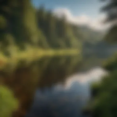 Tranquil Loch Exploration Pristine Scottish loch surrounded by lush greenery