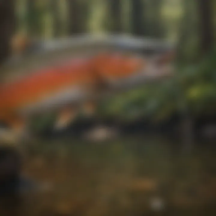 Ecological factors influencing trout behavior in a lake ecosystem