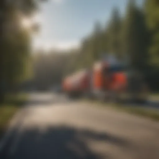 Efficient Tractor Trailer Parking Lot Layout