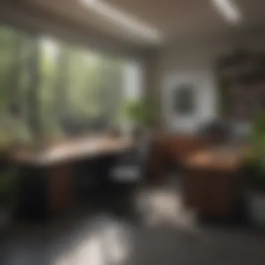 Efficient workflow in a well-organized office space