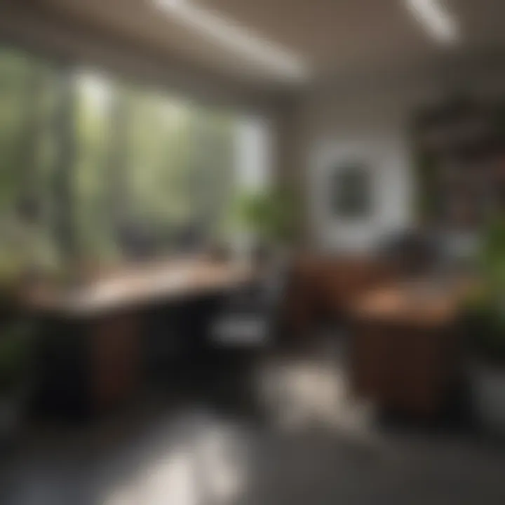 Efficient workflow in a well-organized office space