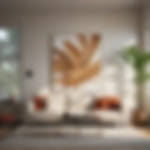 Elegant Almond Toast Paint Color in Modern Living Room