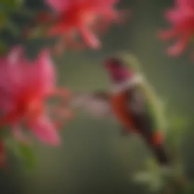 Elegant California Fuchsia Hummingbird Flower