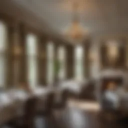 Elegant dining area at White Pines Assisted Living