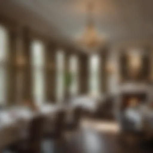 Elegant dining area at White Pines Assisted Living