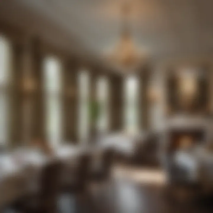Elegant dining area at White Pines Assisted Living