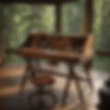 Elegant Dunkelberger ladder desk showcasing exquisite craftsmanship