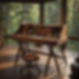 Elegant Dunkelberger ladder desk showcasing exquisite craftsmanship