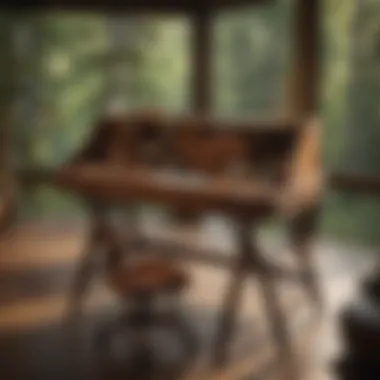 Elegant Dunkelberger ladder desk showcasing exquisite craftsmanship