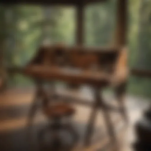 Elegant Dunkelberger ladder desk showcasing exquisite craftsmanship