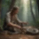 Elegant Serpent Charmer with Majestic Cobra