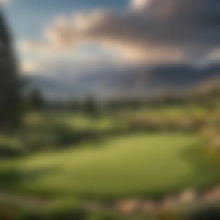 Elevated Putting Green with Valley Panorama at Uinta Golf in Ogden, Utah