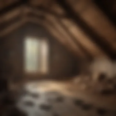 Identifying Bat Presence in the Attic Illustration of bats in an attic