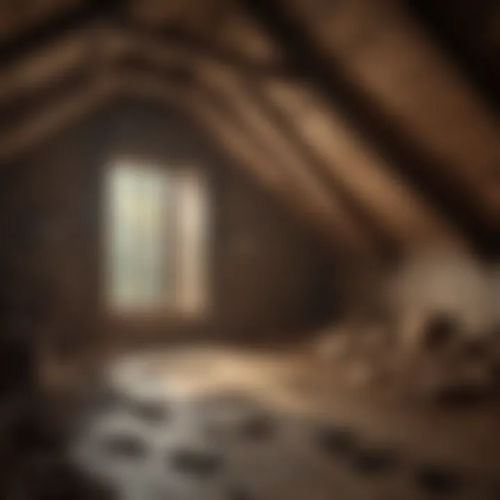 Identifying Bat Presence in the Attic Illustration of bats in an attic