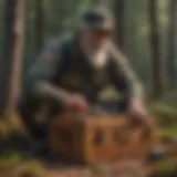 Veteran with toolbox