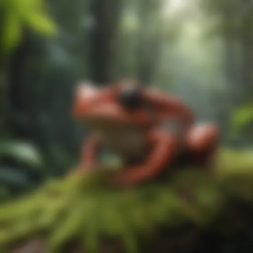 Enchanting Coqui in Rainforest