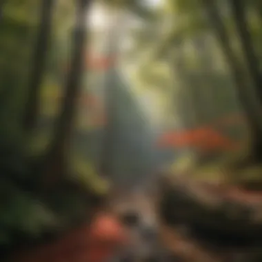 Immersing in the Enchantment of Red River Gorge's Forest Canopy Enchanting Forest Canopy in Red River Gorge