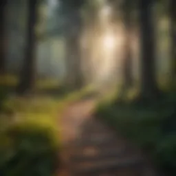 Enchanting Forest Pathway at Schoolhouse Campground