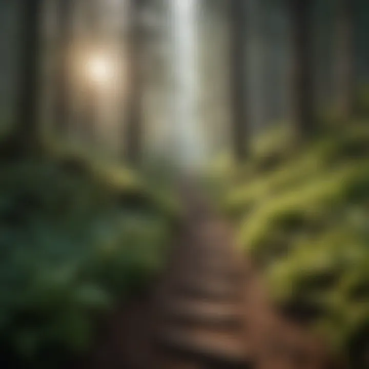 Enchanting Trail Through the Forest Enchanting Forest Trail