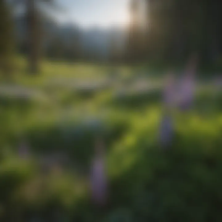 Enchanting Lupine Meadow in Colorado Rockies