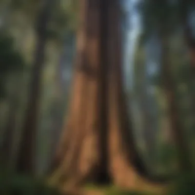 Majestic Redwood Tree standing tall in Pine Mountain State Park