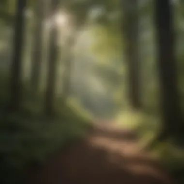 Sunlight Filtering Through Canopy of Trees Sunlight Filtering Through Canopy of Trees