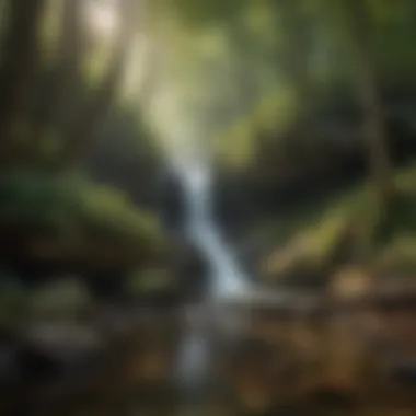 Enchanting Waterfall at Hampton Bay Pinnacle Park