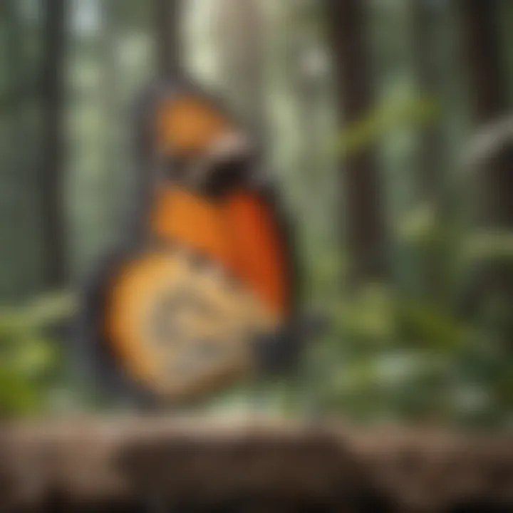 Fragile Monarch Butterfly in Crisis