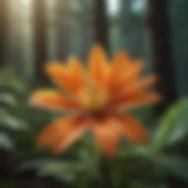 A close-up of a rare flower that signifies the importance of biodiversity