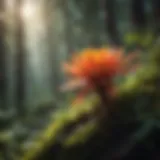 A vibrant example of an endangered plant species thriving in its natural habitat