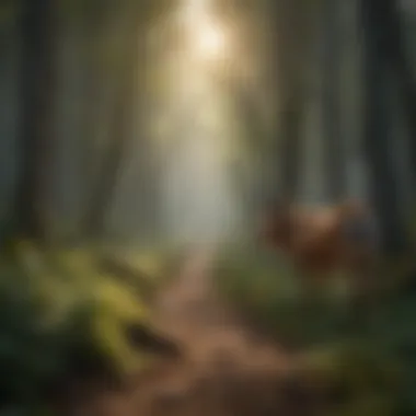 Animal Food Chain Energy Exchange Dynamic illustration of energy exchange in animal food chain