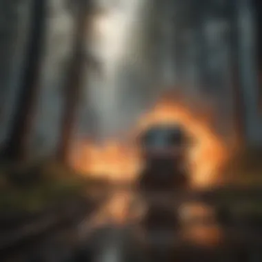 Energy Release in Natural Disasters Intriguing depiction of energy release in natural disasters