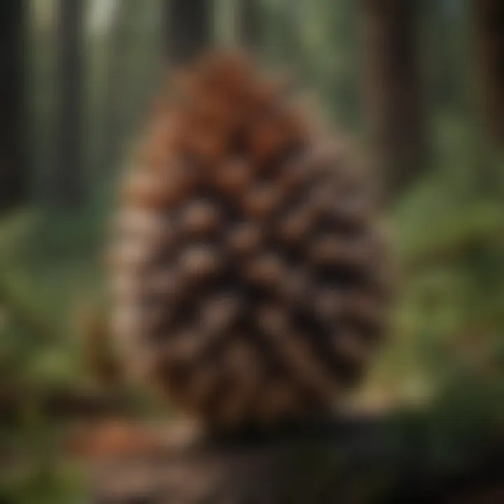 Detailed Sketch of Pine Cone