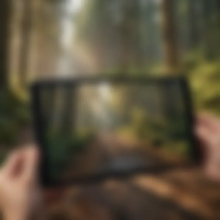 Tablet showcasing precise location tracking
