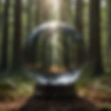 Enigmatic Crystal Ball Reflecting Destiny