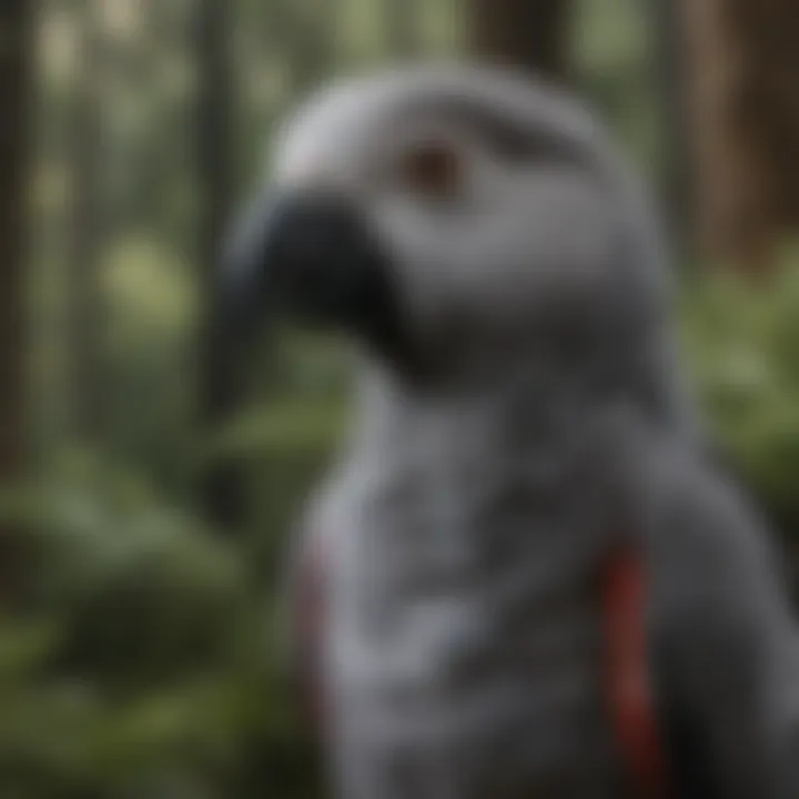 Intelligent African Grey Parrot