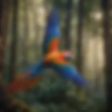 Majestic Macaw in Flight Majestic Macaw in Flight