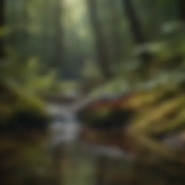 Stream Serenity Salamander in Crystal Clear Stream