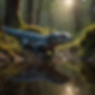 Twilight Secrets Revealed Salamander in Twilight Shadows