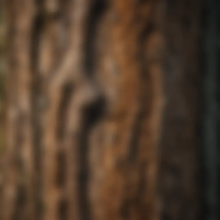 Close-up of intricate patterns on Snohomish tree bark