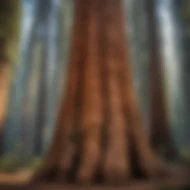 Tower of Strength: Mighty Sequoia Trunk Enormous Sequoia Trunk Standing Tall