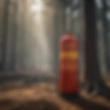 Fire Suppression Equipment in Use Fire suppression equipment used by professionals in action