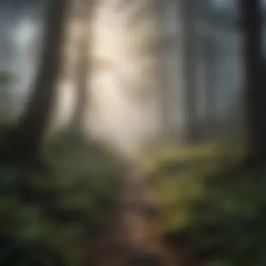 Ethereal Fog-Laden Wilderness Trek Ethereal Fog-Laden Wilderness Trek