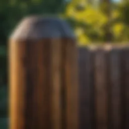 Exotic Wood Fence Post