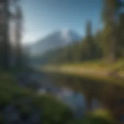 A breathtaking view of Mount St. Helens against a clear blue sky