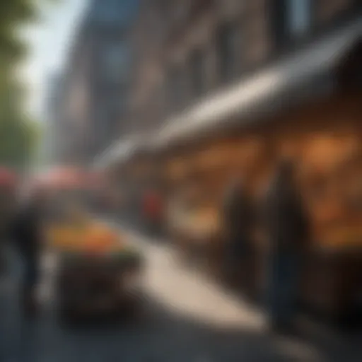 Bustling market in Ottawa