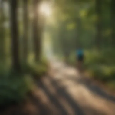Scenic biking trail in Ottawa