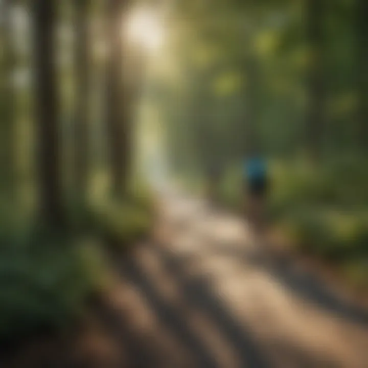 Scenic biking trail in Ottawa